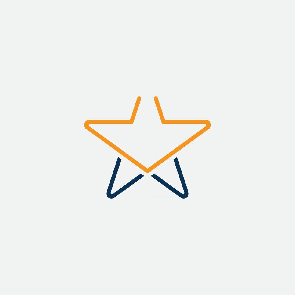 plantilla de diseños de logotipo estrella, vector logo estrella rápida