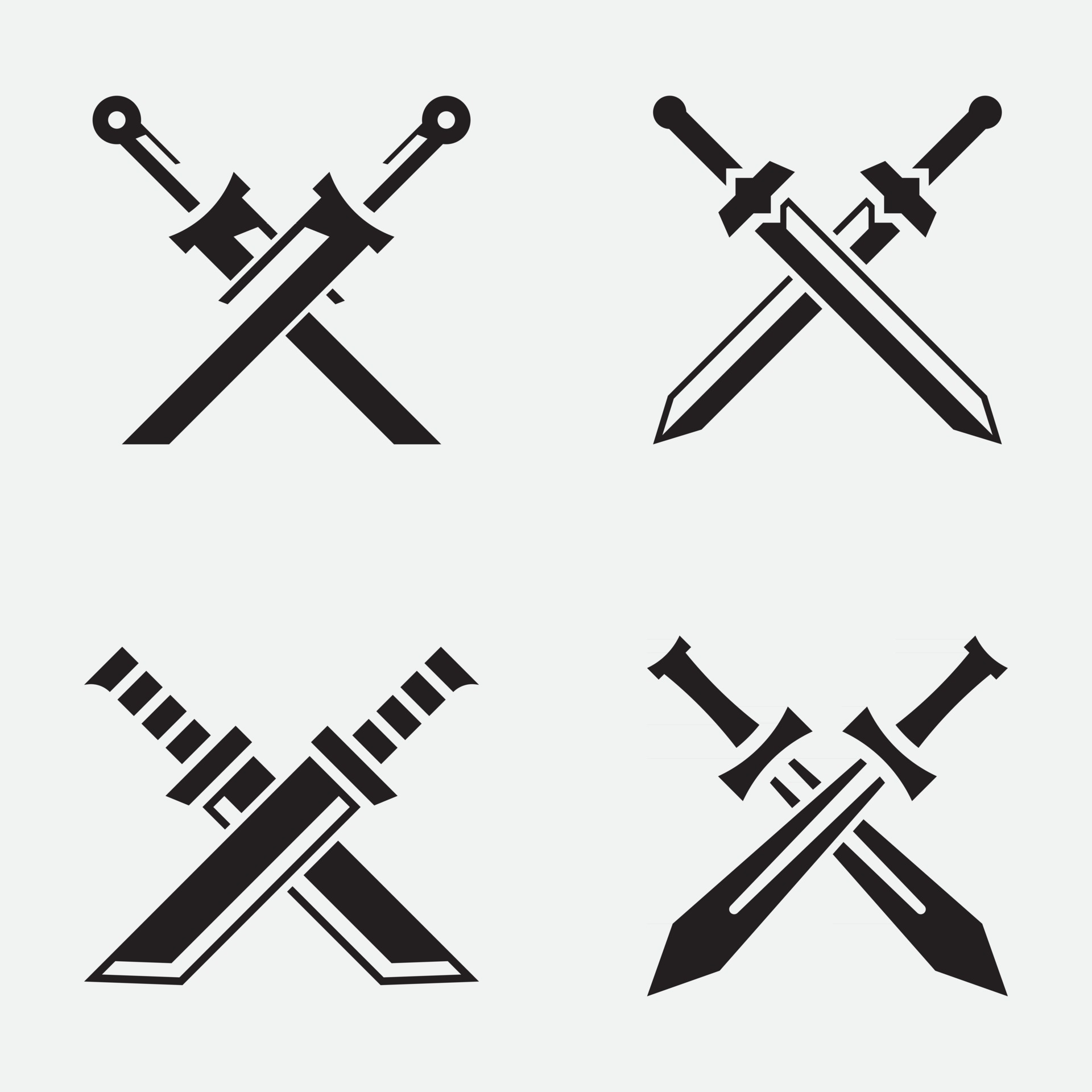 Crossed Swords icon PNG and SVG Vector Free Download