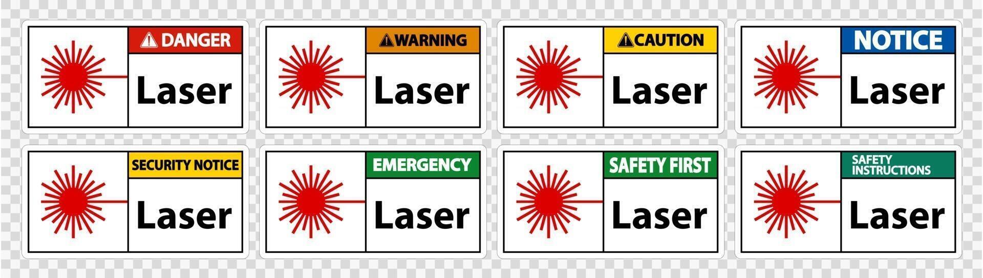 Laser Symbol Sign Symbol Sign Isolate on transparent Background,Vector Illustration vector