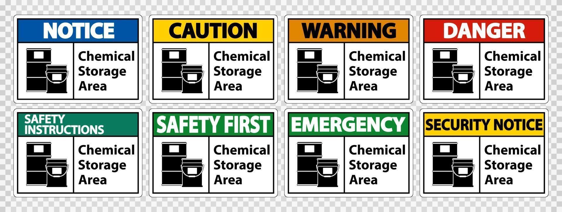 Chemical Storage Symbol Sign Isolate on transparent Background,Vector Illustration vector