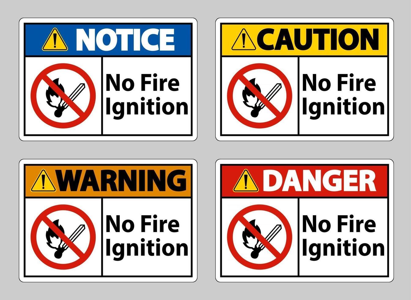 No Fire Ignition Symbol Sign On White Background vector