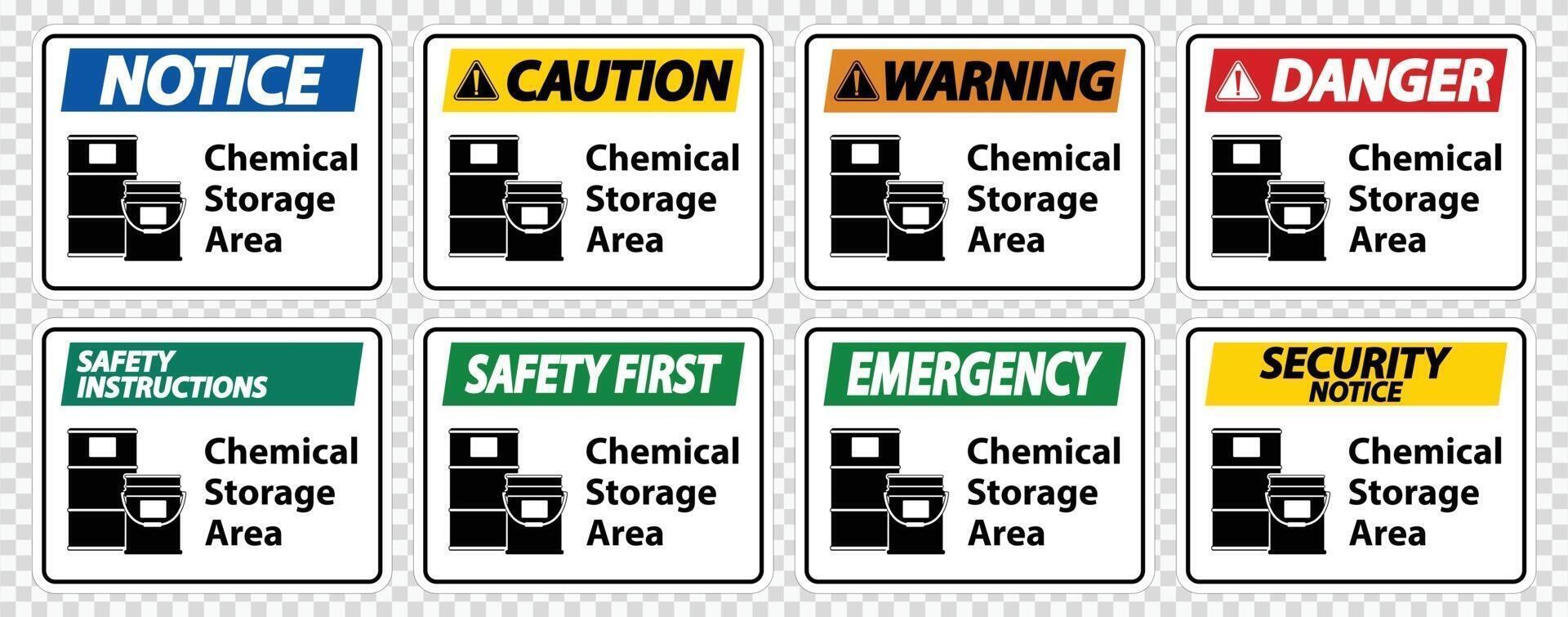 Chemical Storage Symbol Sign Isolate on transparent Background,Vector Illustration vector