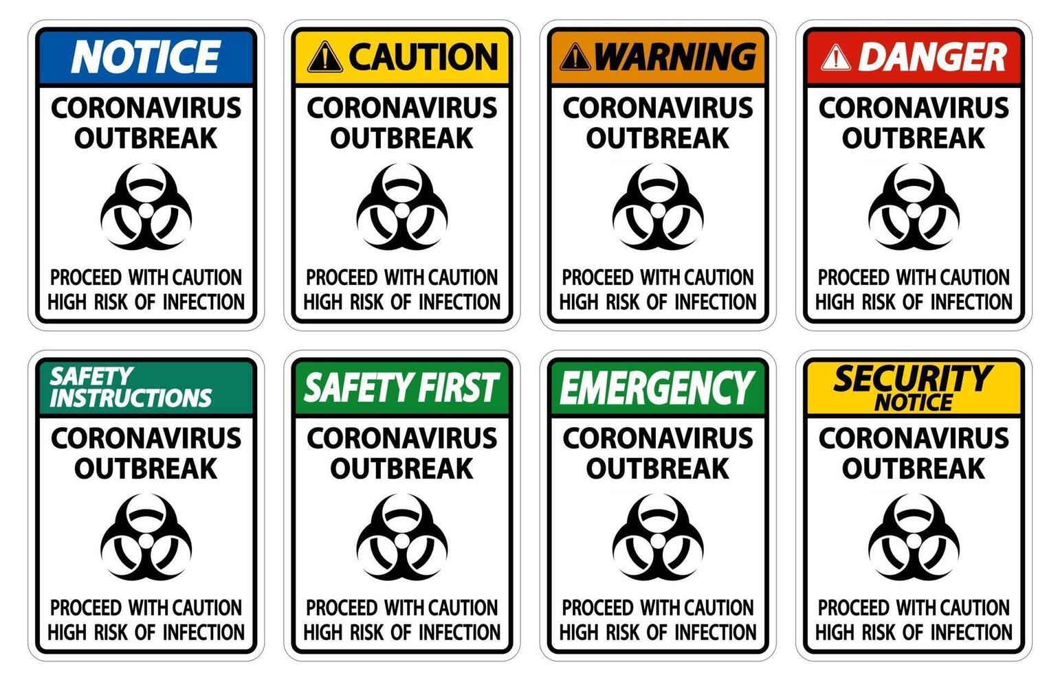 Coronavirus Outbreak Sign Isolate On White Background,Vector Illustration vector