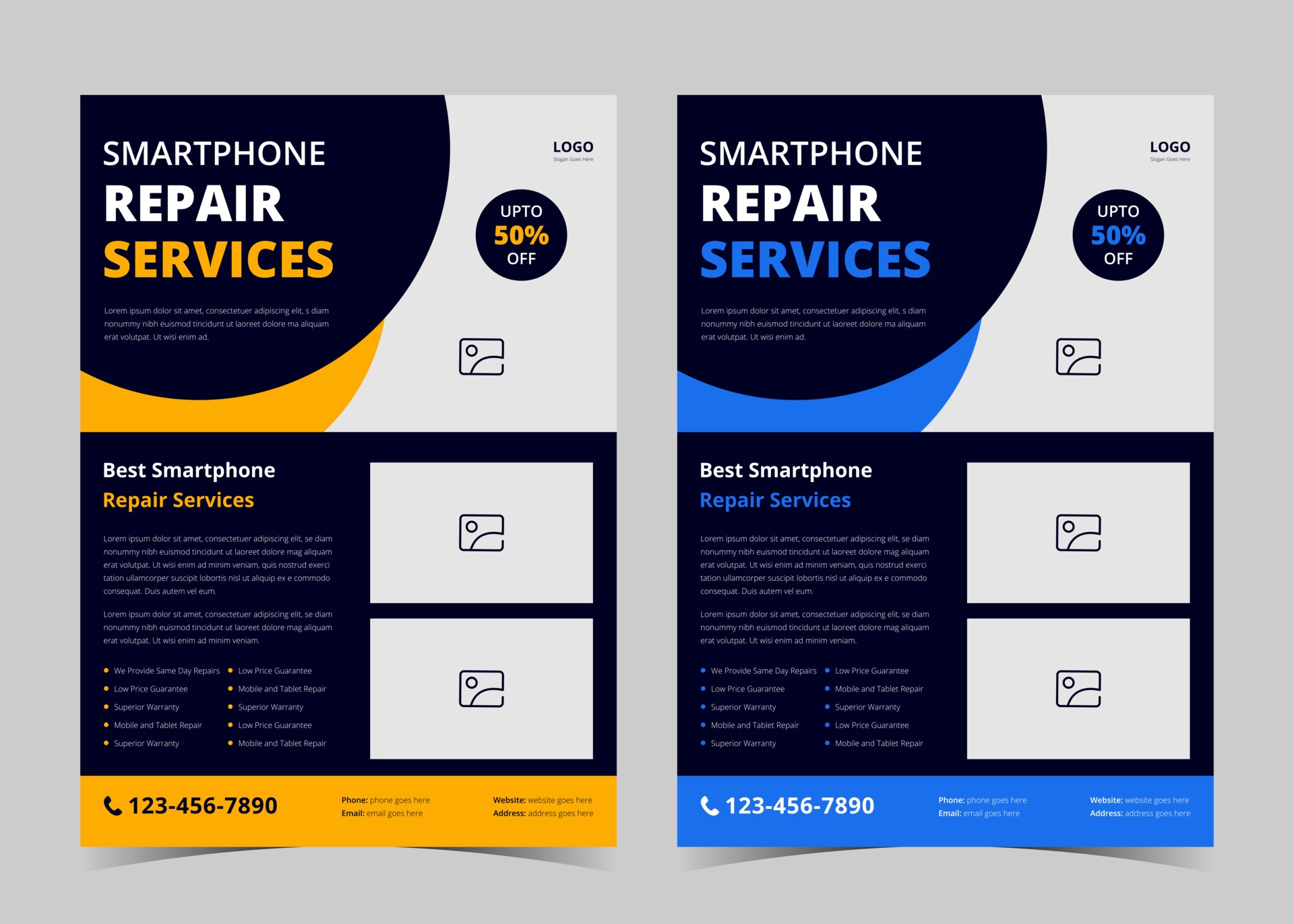 Smartphone repair service flyer template Cell phone repair flyer Smartphone repair service flyer template Cell phone repair flyer