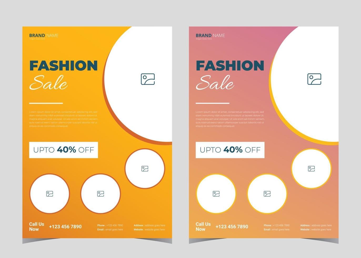 Fashion sale flyer template. Discount sale flyer template. Weekend fashion sale flyer. New collection fashion poster template. Offer sale flyer poster template. Clothing sale flyer poster template. vector