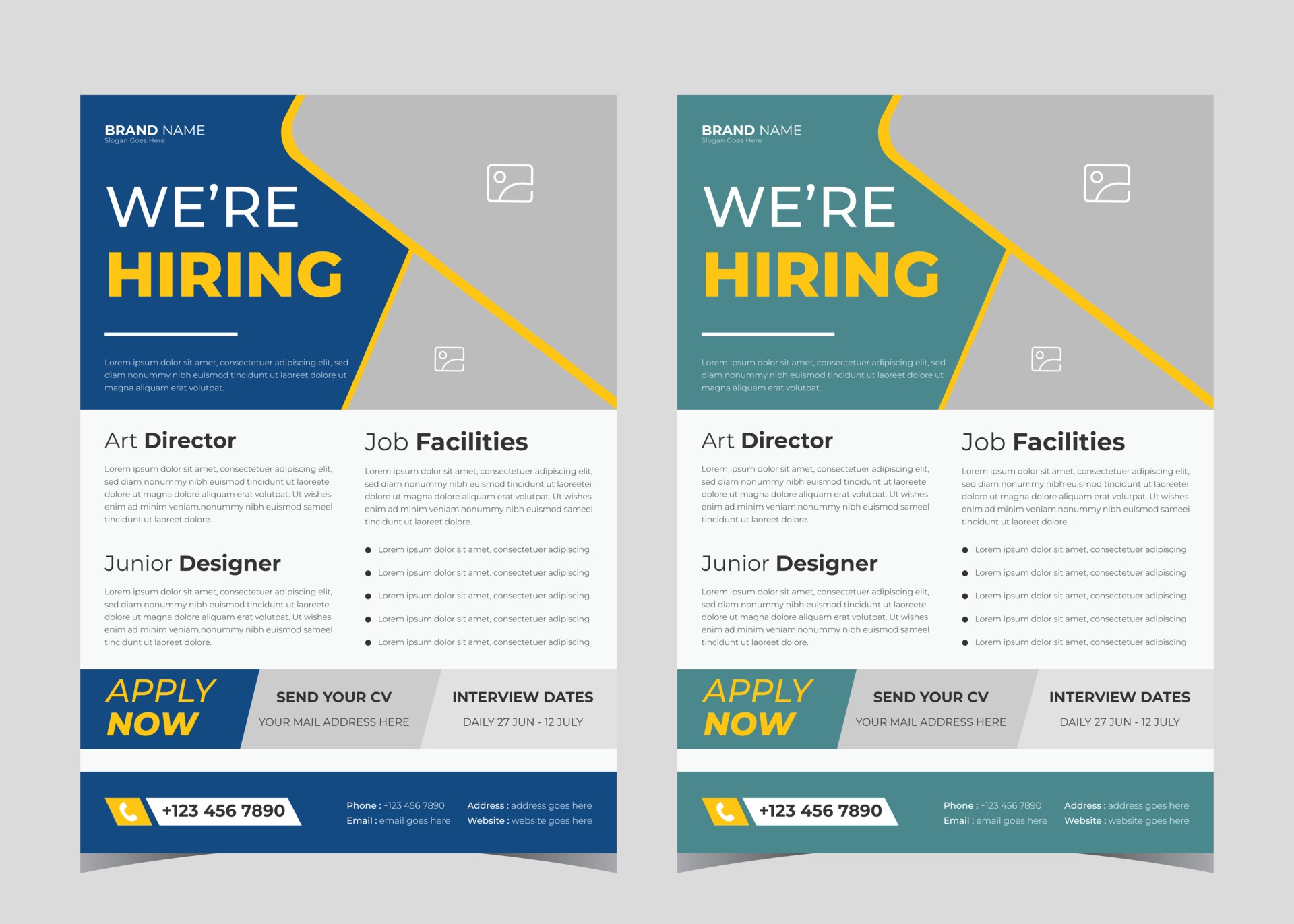 We are hiring flyer design. We are hiring poster template. Job With Career Flyer Template