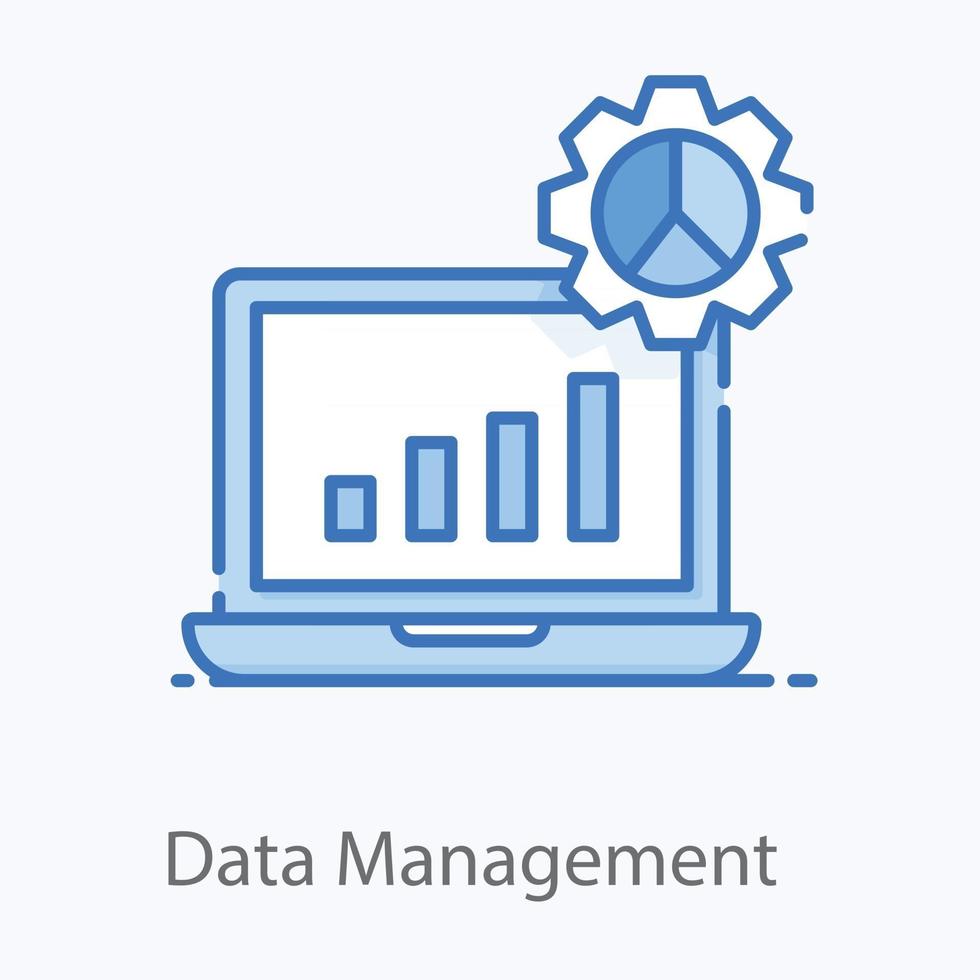 gráfico de gestión de datos vector