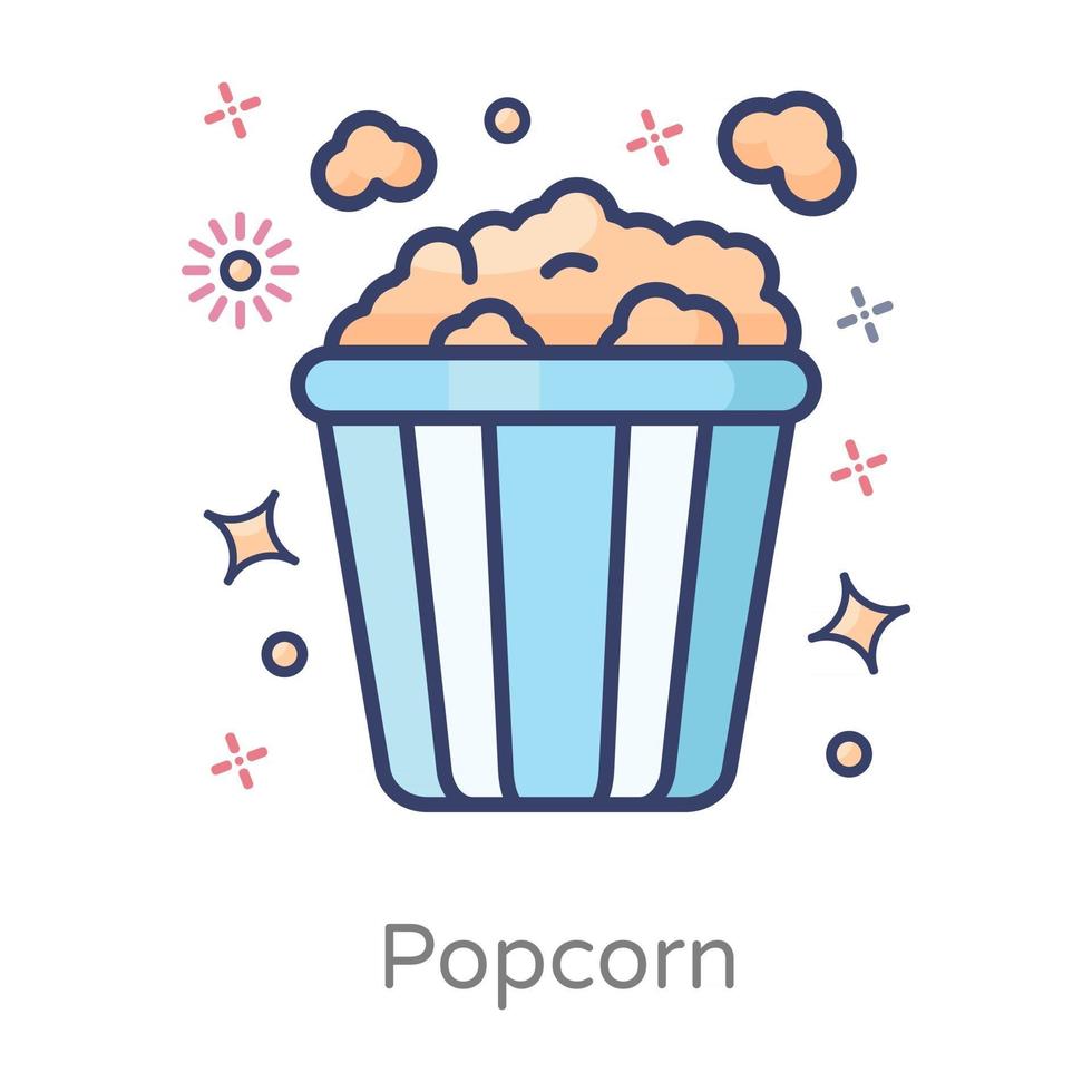 Popcorn Cinema Snack vector