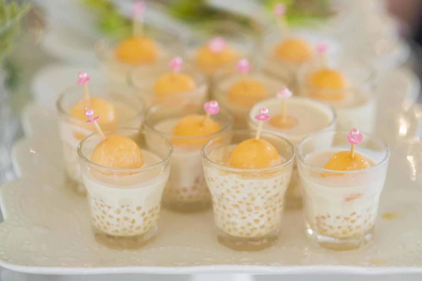 Wedding food in wedding ceremony photo
