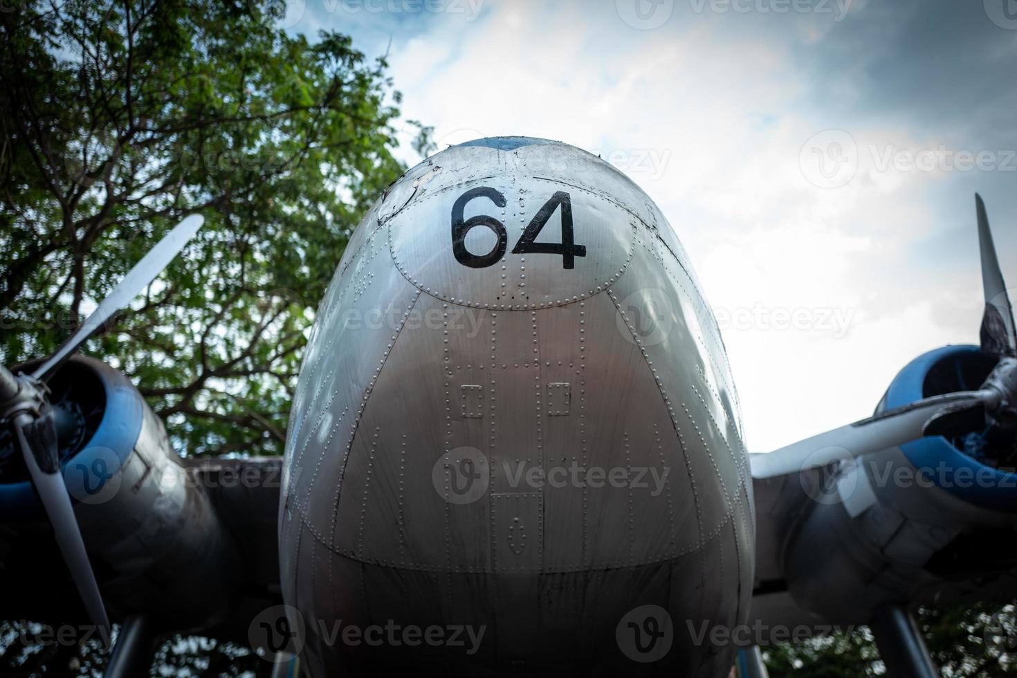 A vintage airplane in Malacca in Malaysia photo