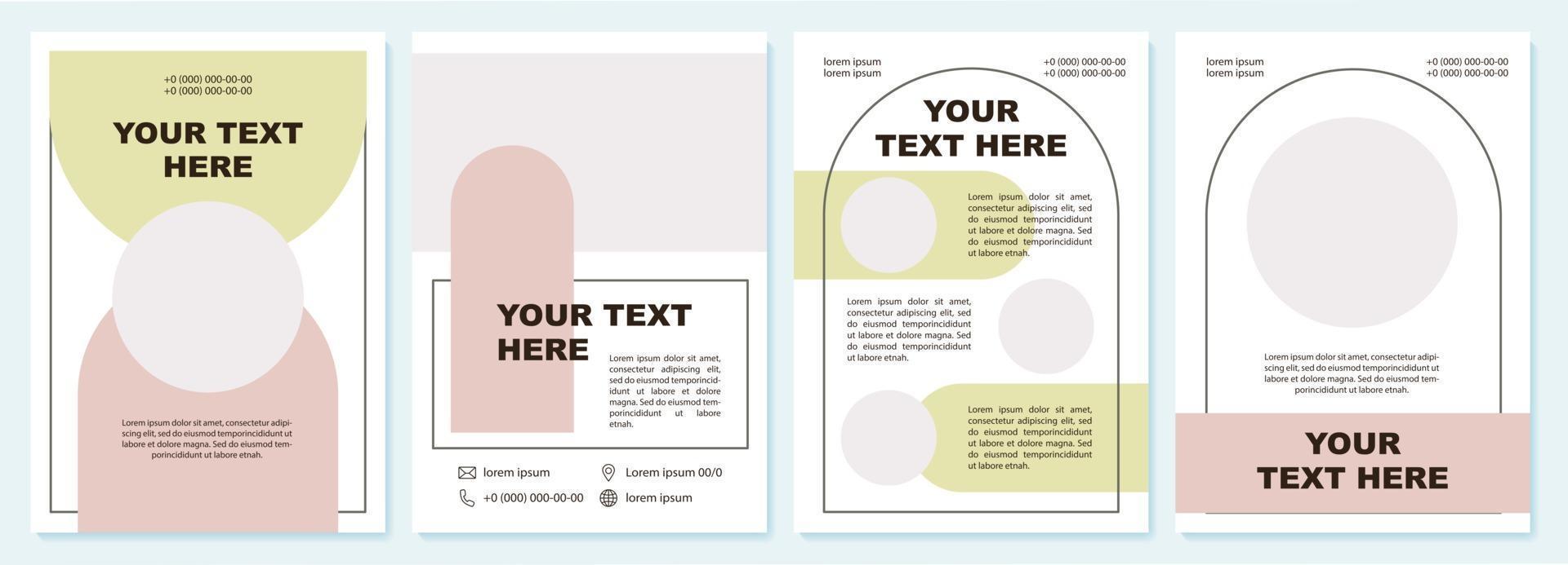 Data presentation modern brochure template vector