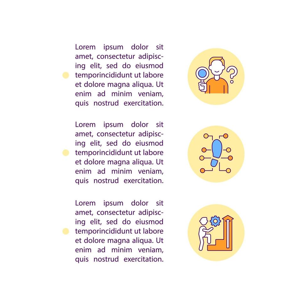 Digital managment concept line icons with text. PPT page vector template with copy space. Brochure, magazine, newsletter design element. Influence growth linear illustrations on white