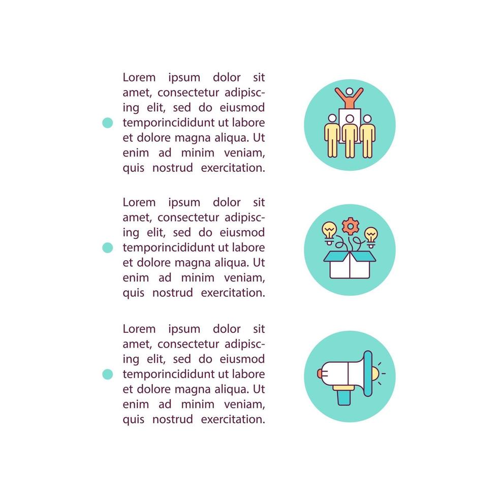 Speaker skills development concept line icons with text. PPT page vector template with copy space. Brochure, magazine, newsletter design element. Presentation linear illustrations on white