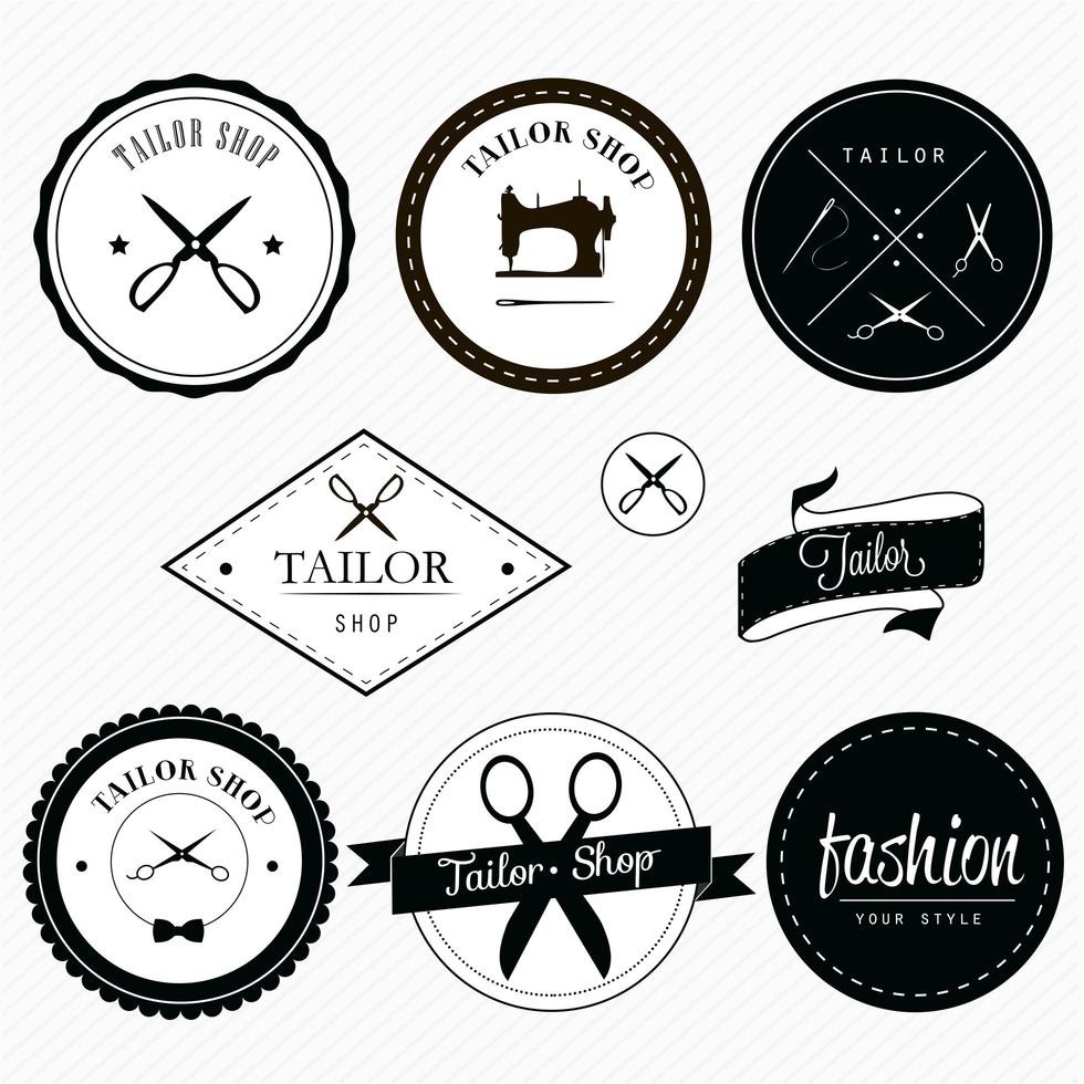 Tailor shop icon design vector