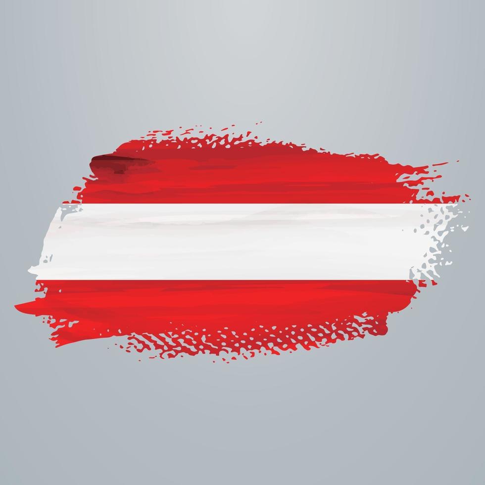 cepillo de bandera de austria vector