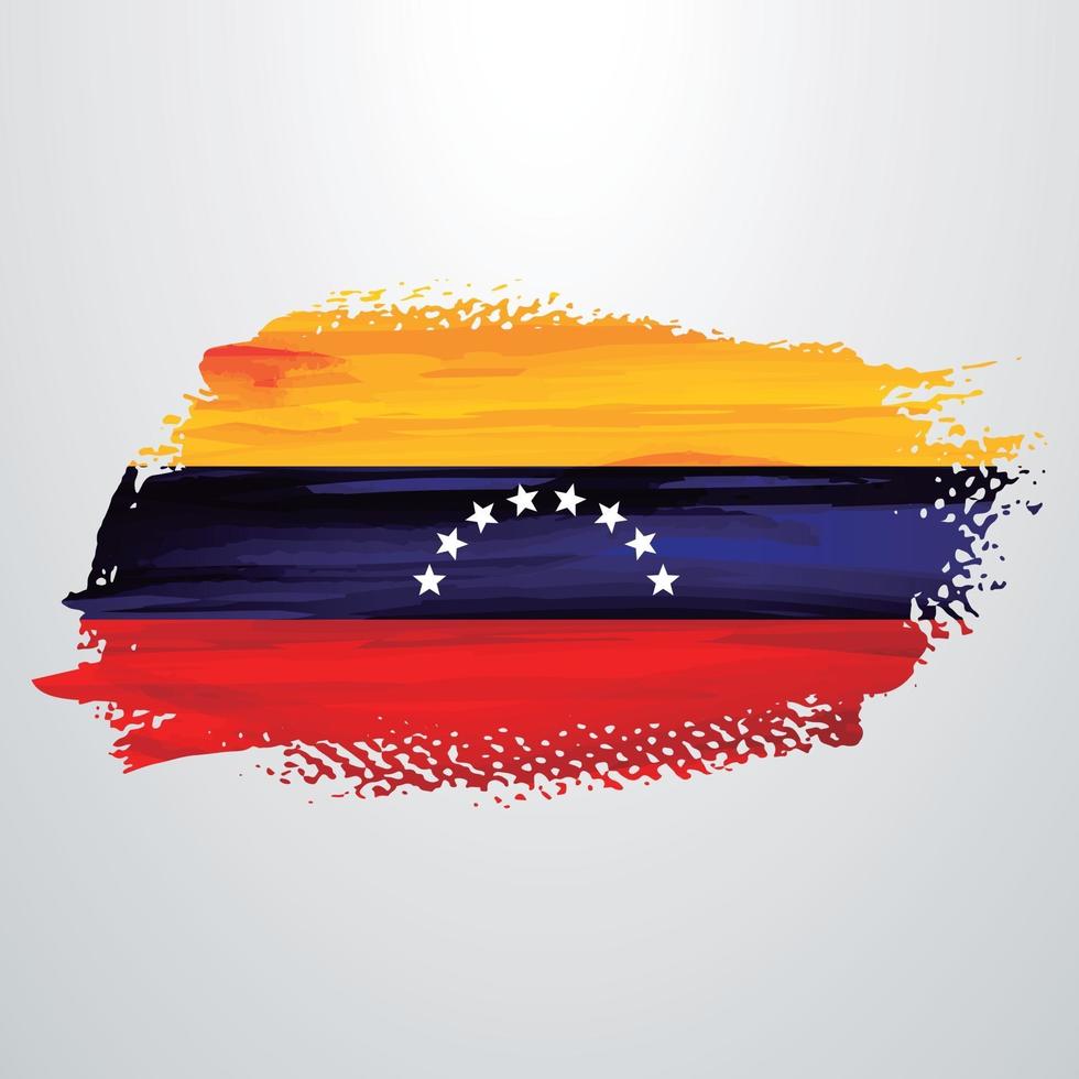 Venezuela flag brush vector