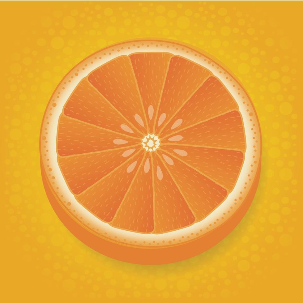 Orange wheel icon vector