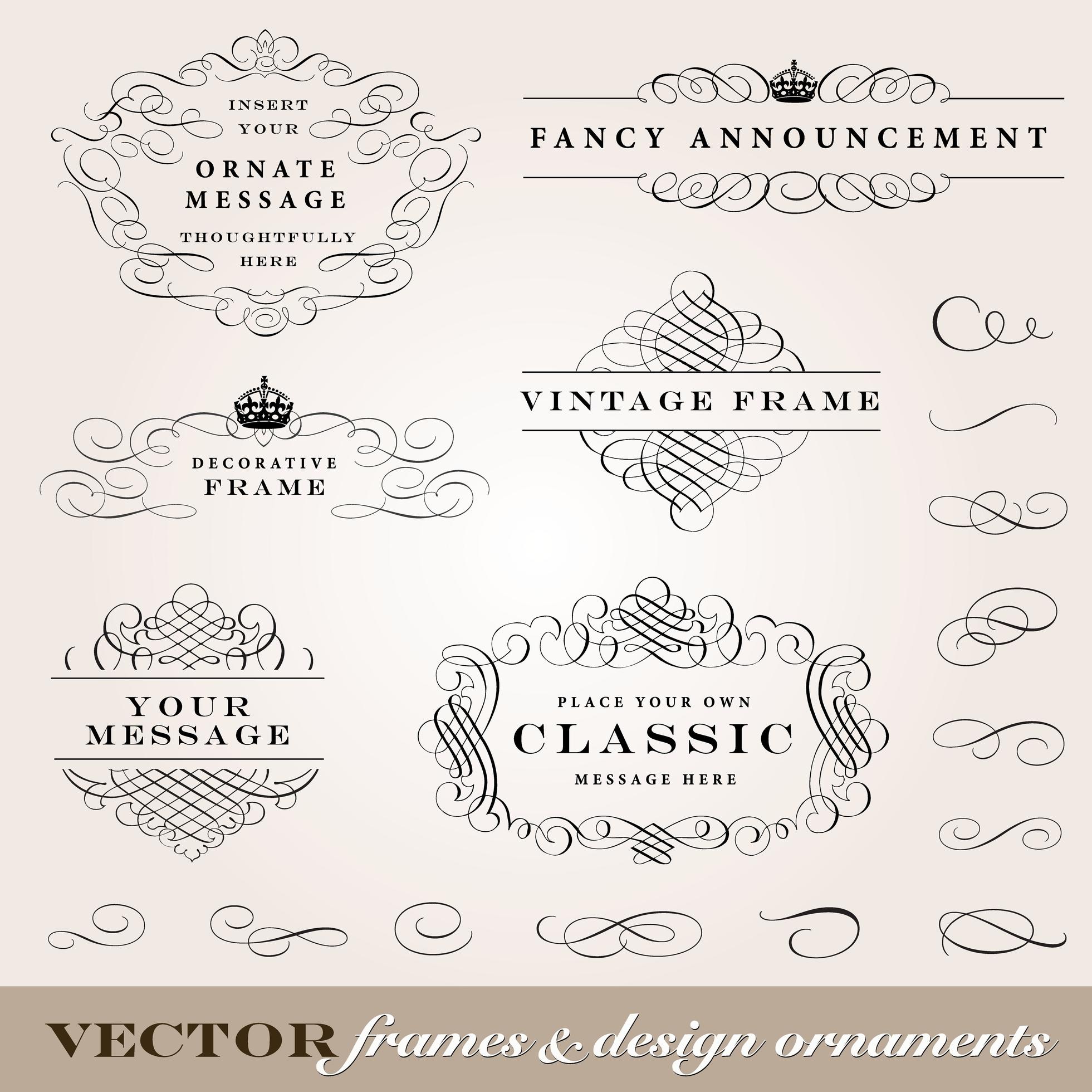 Elements Vintage Set 2632262 Vector Art at Vecteezy