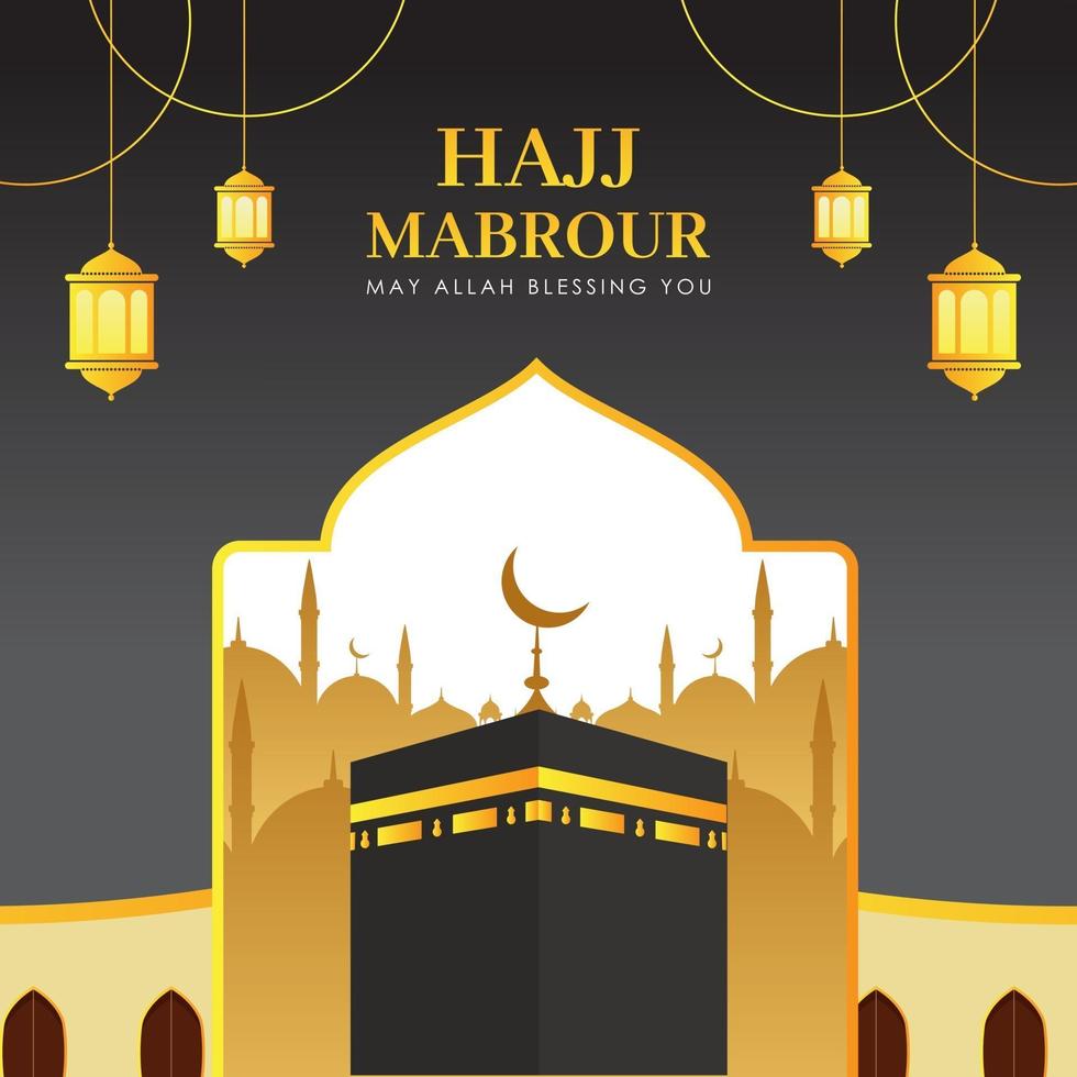 Stock Vector Hajj Mabrour Background