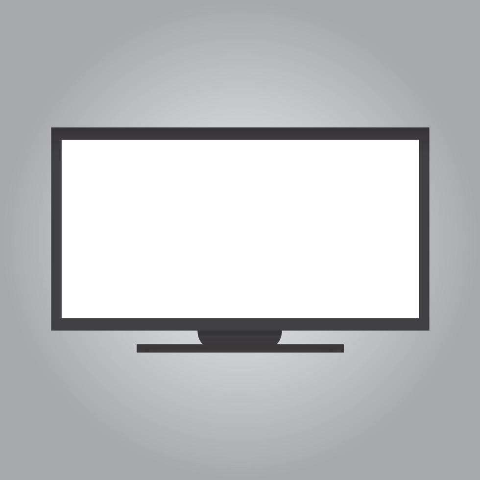 stock vector de tv en blanco