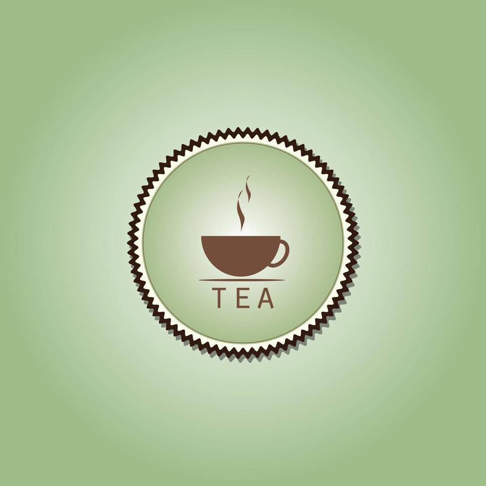 tea cup time concept design background vector