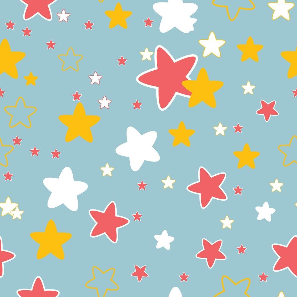 seamless  pattern with stars vector