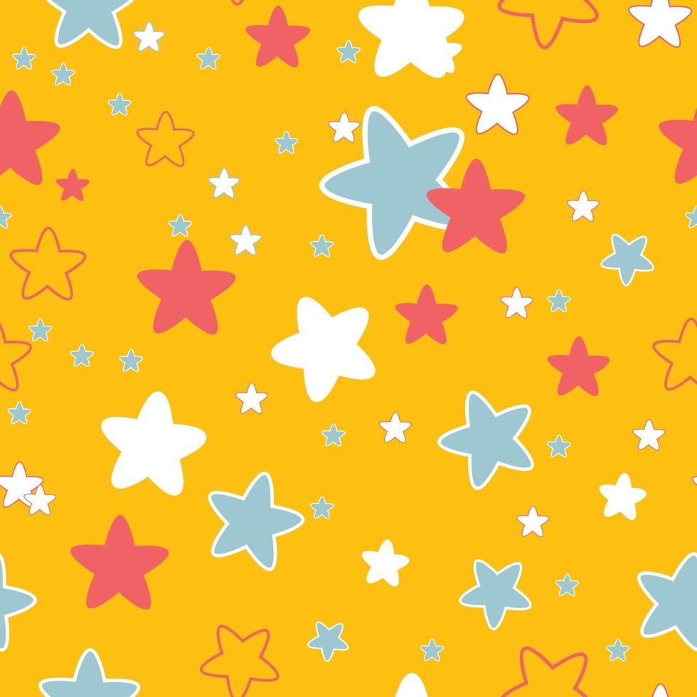 seamless  pattern with stars vector