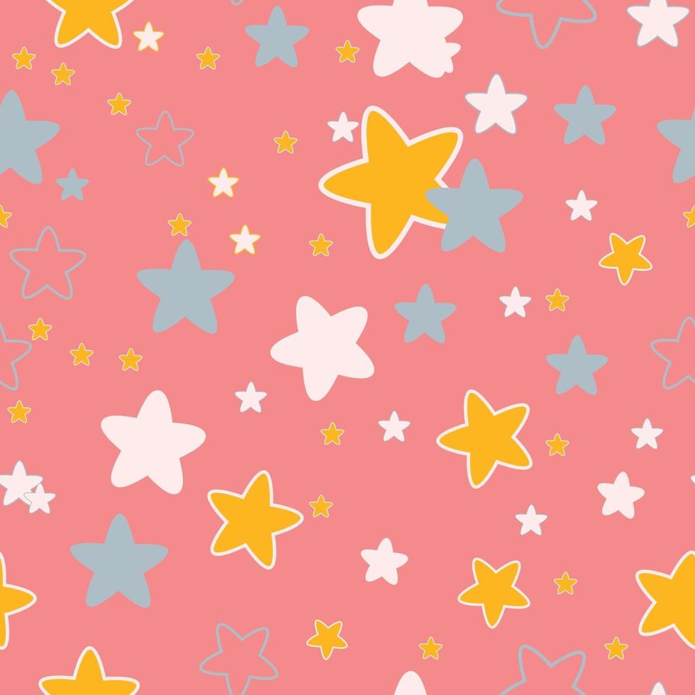 seamless  pattern with stars vector