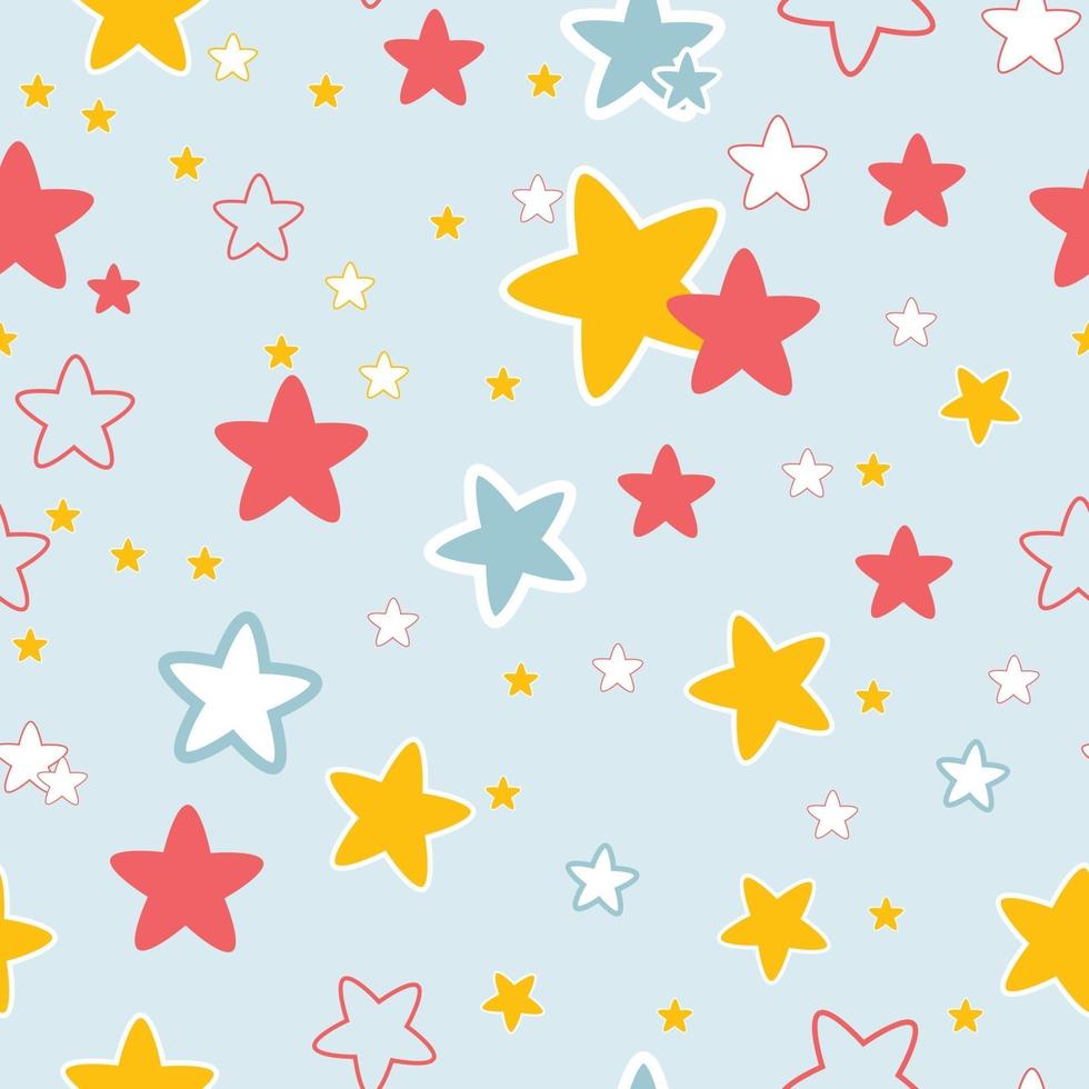 seamless  pattern with stars vector