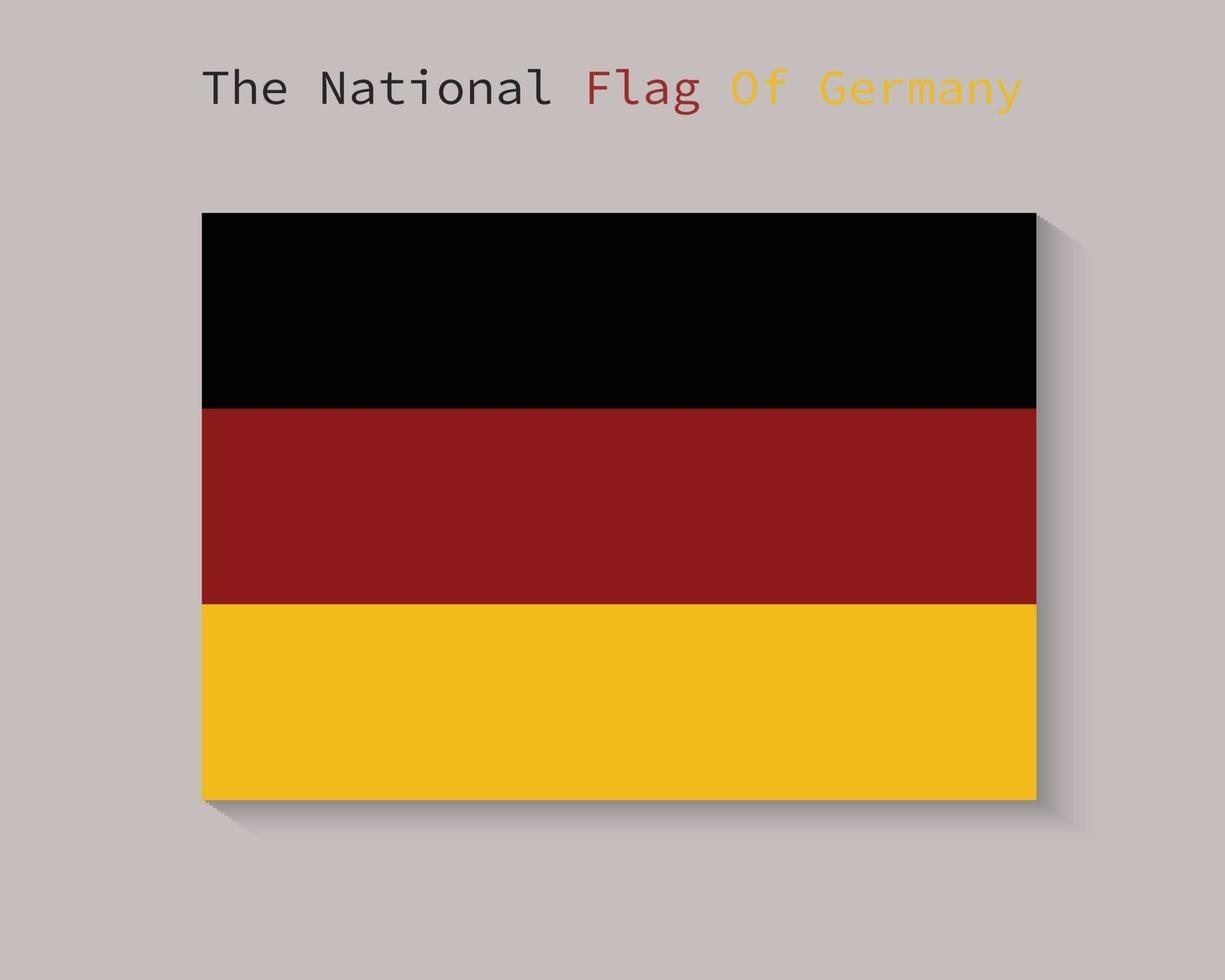 la bandera nacional de alemania vector