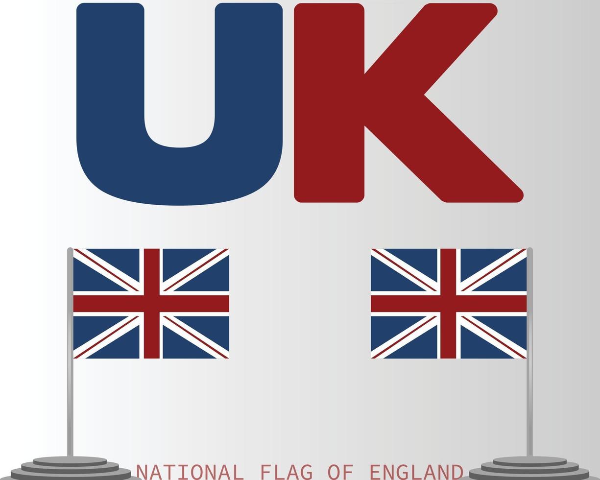 The national flag of england vector design