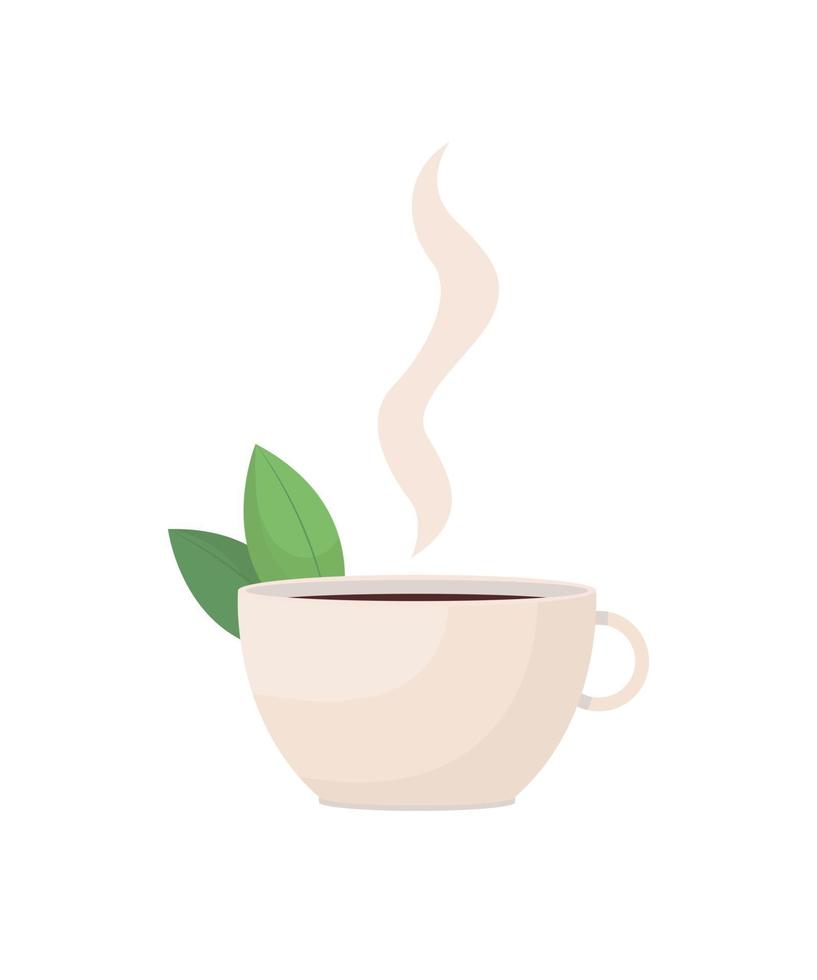 Herbal tea flat color vector object