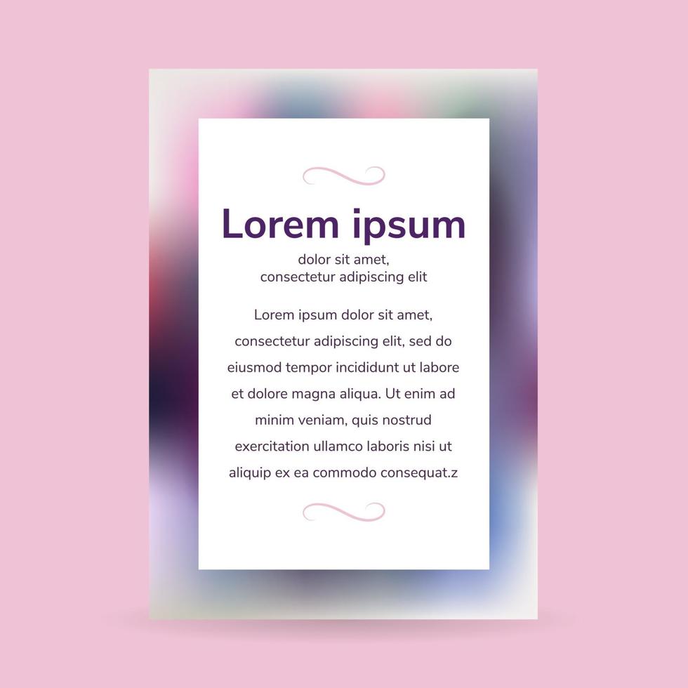 Fluid colors, blurred background, poster, gradient banner, postc vector