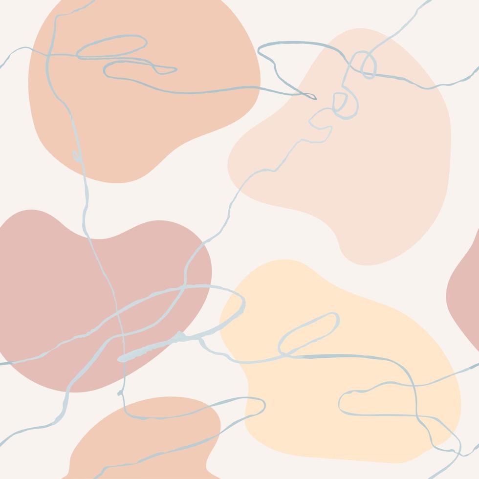 Vector modern seamless pattern with colorful hand draw abstract elements, doodles. Use it for wallpaper, textile print, pattern fills, web page, surface textures, wrapping paper, design presentation