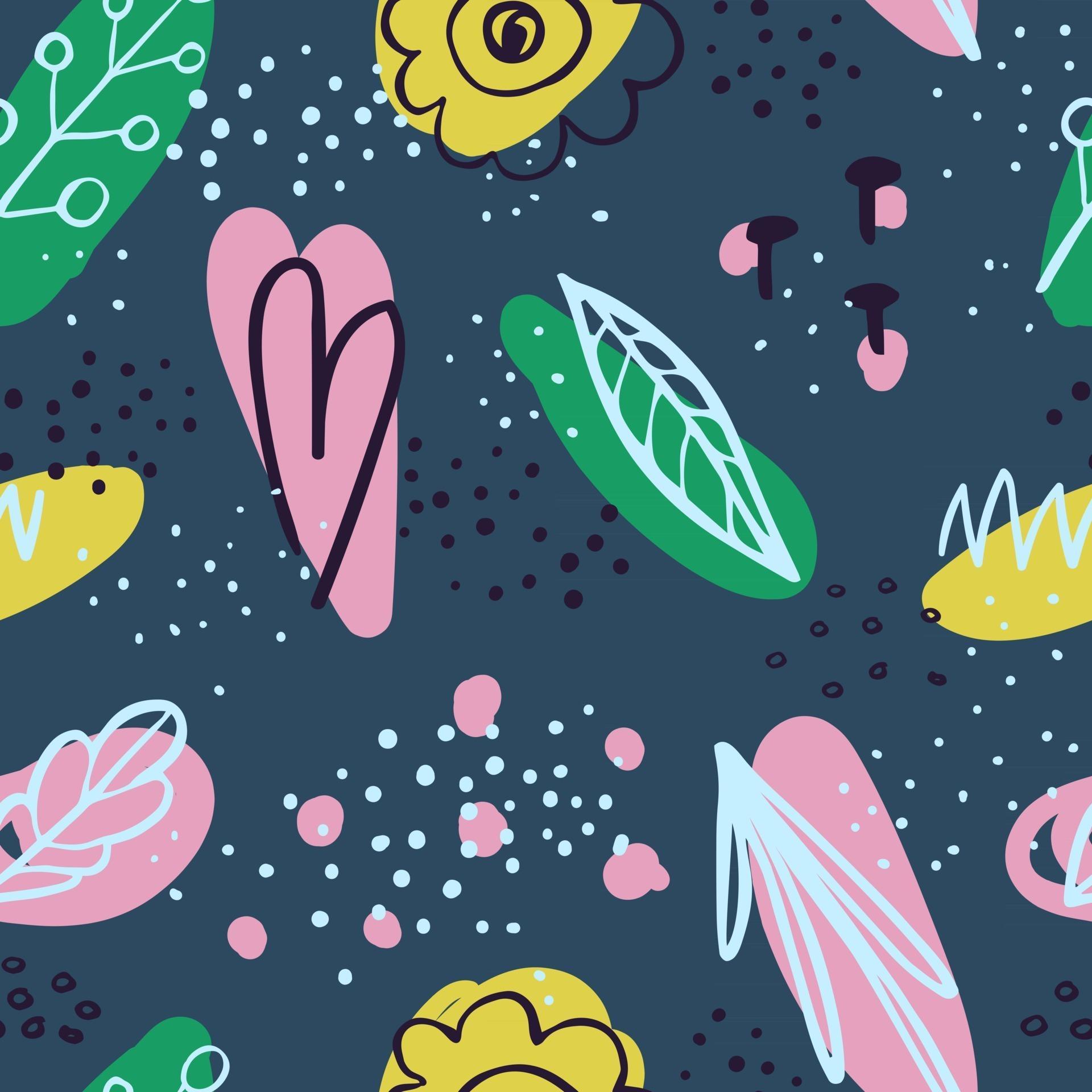 Vector seamless background with colorful letters. Alphabet. Can be used