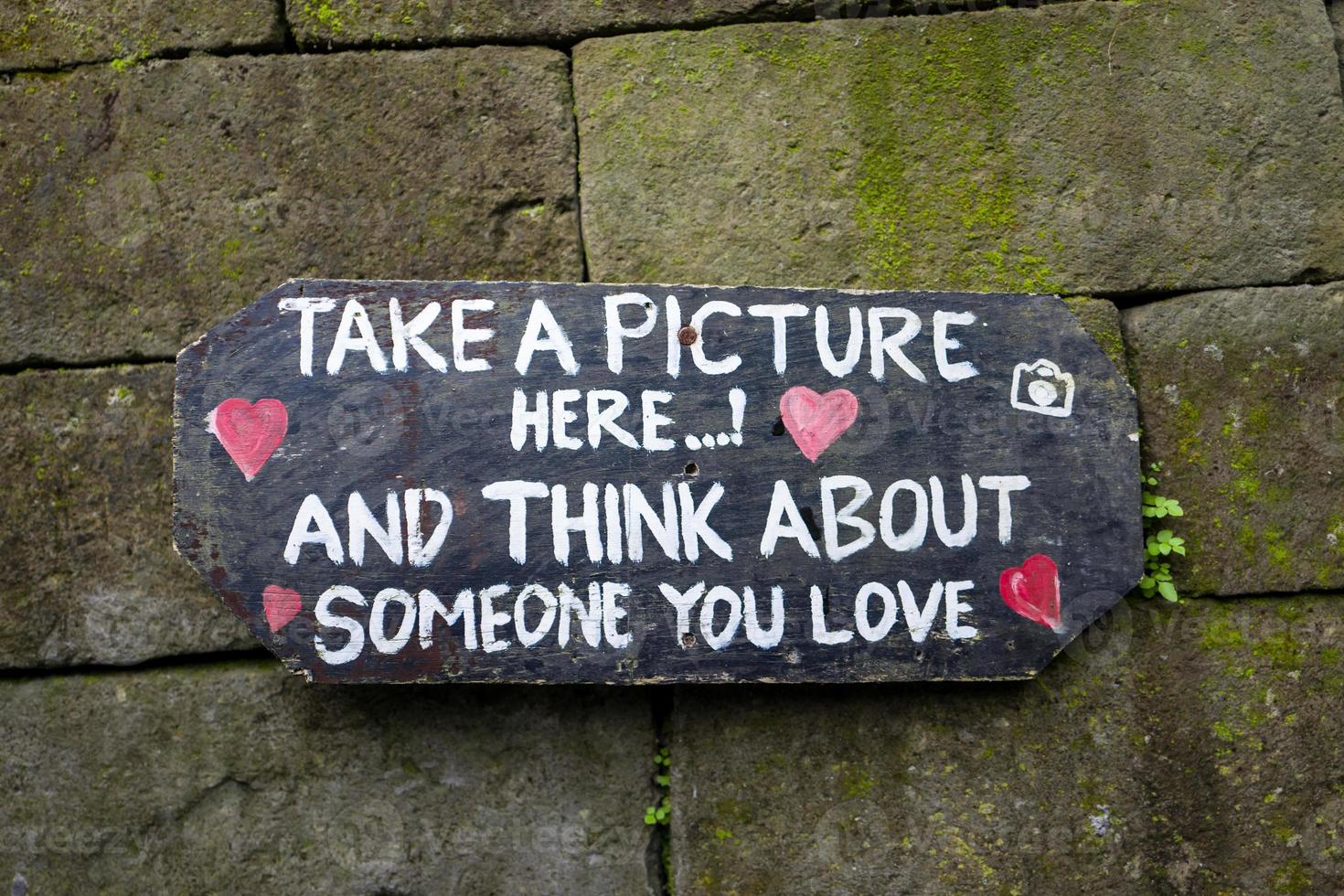Take a photo here sign in Bali