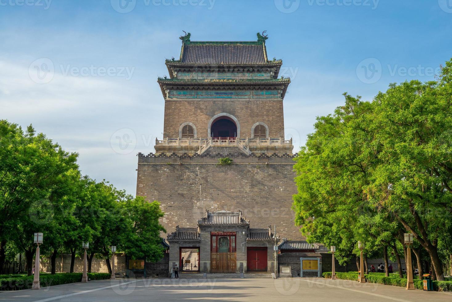 campanario y torre del tambor de beijing foto