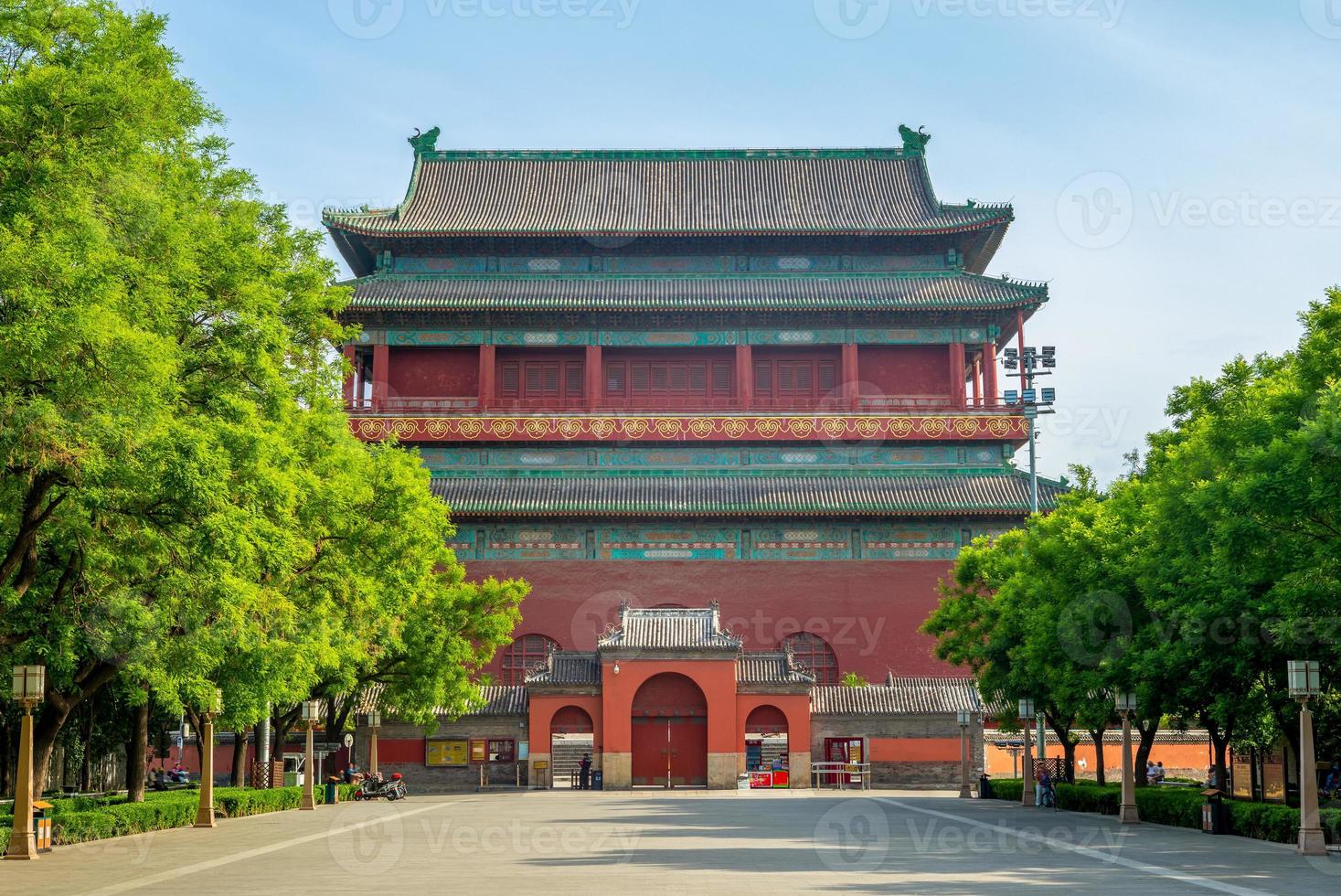 campanario y torre del tambor de beijing foto