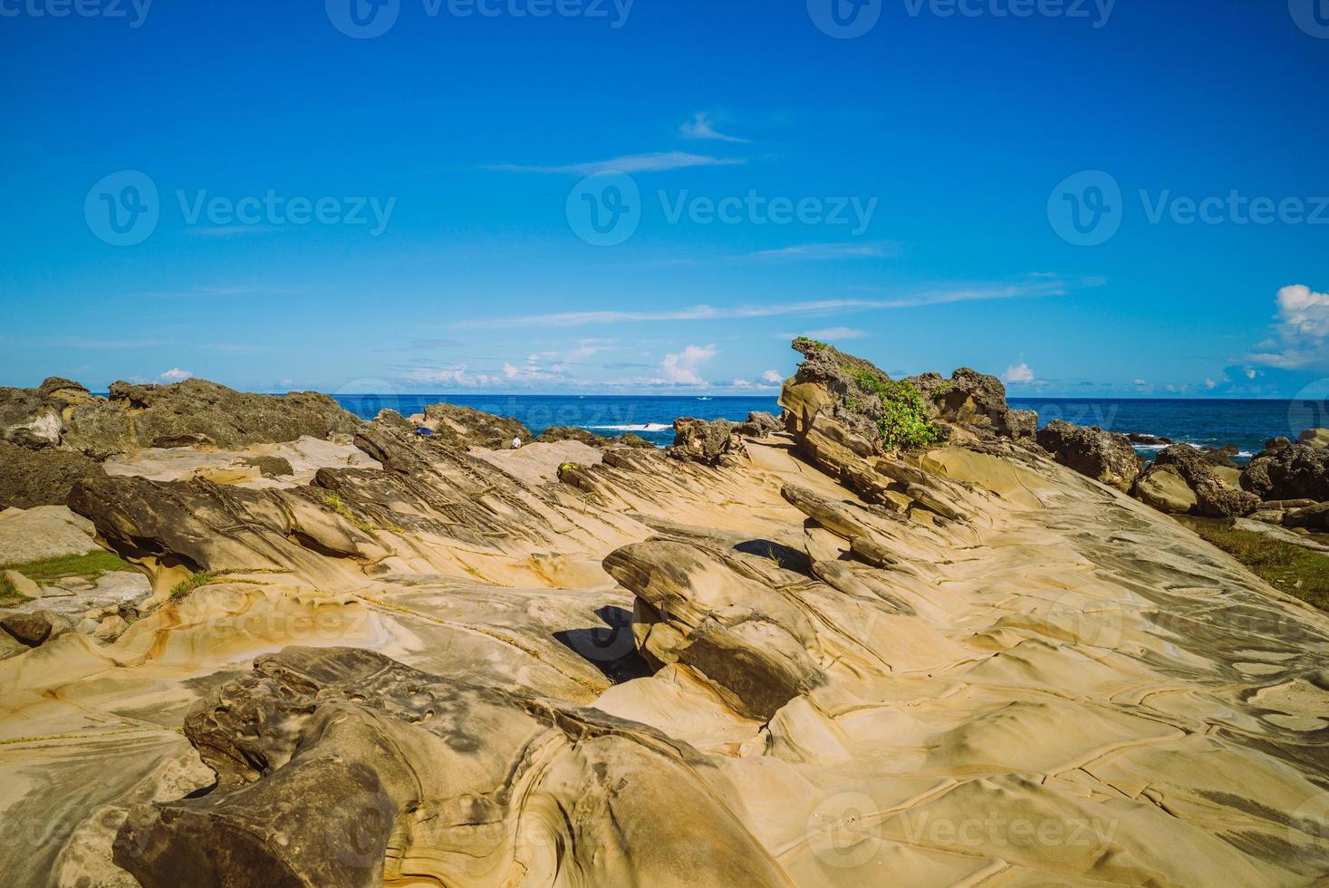 Xiaoyeliu en la costa oriental de Taitung, Taiwán foto