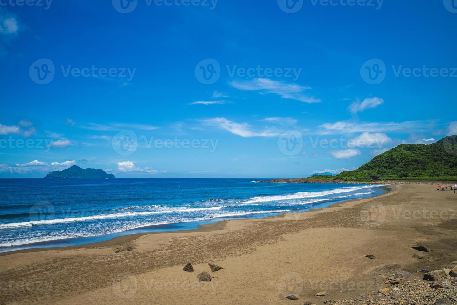 Scenery of Honeymoon Bay and Gueishan Island in Yilan, Taiwan photo