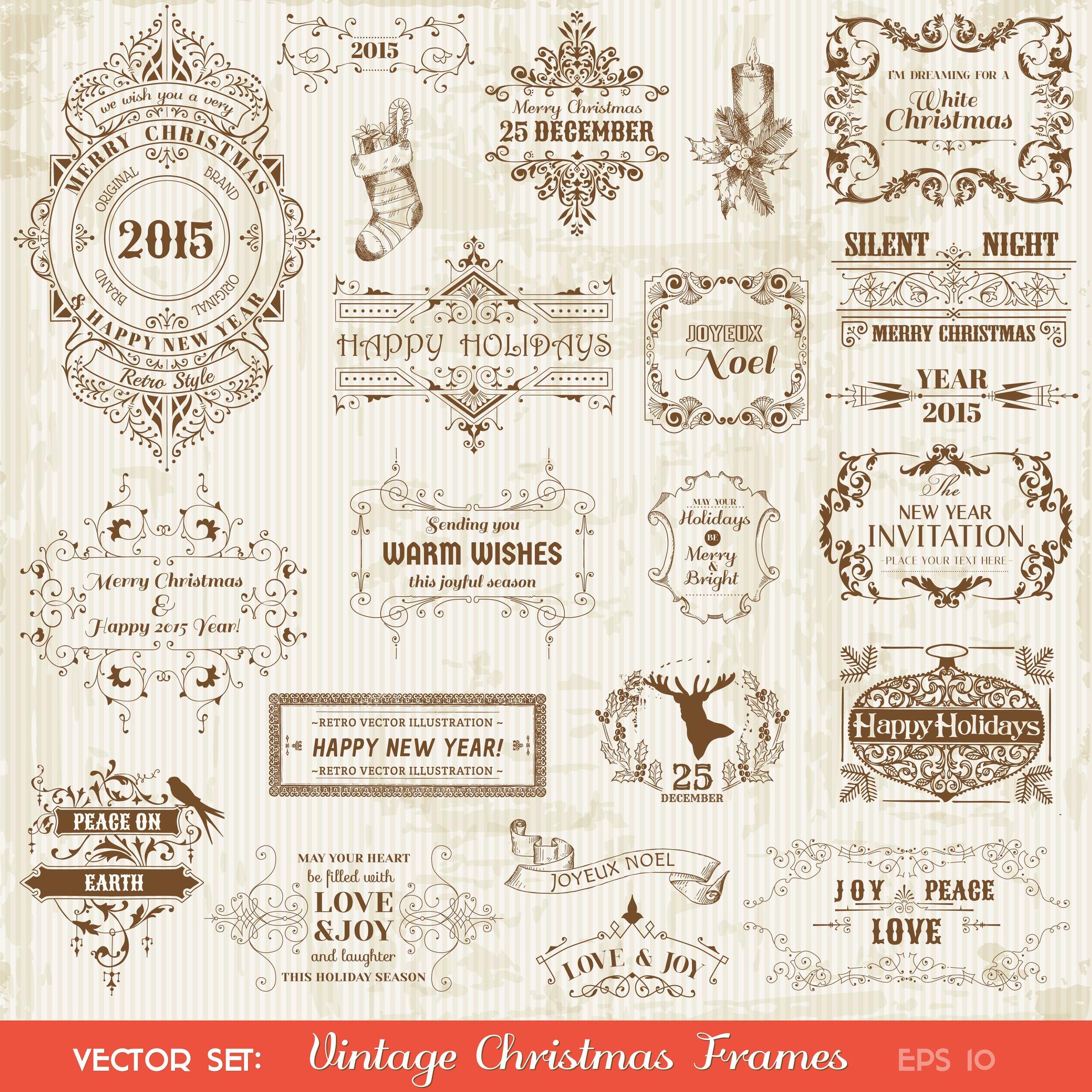 Antique Frames Set 2634350 Vector Art at Vecteezy
