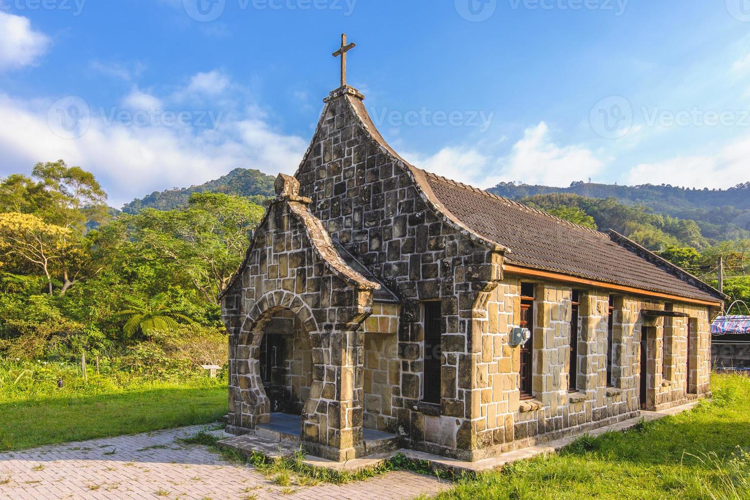 antigua iglesia jiguopai en taoyuan, taiwán foto