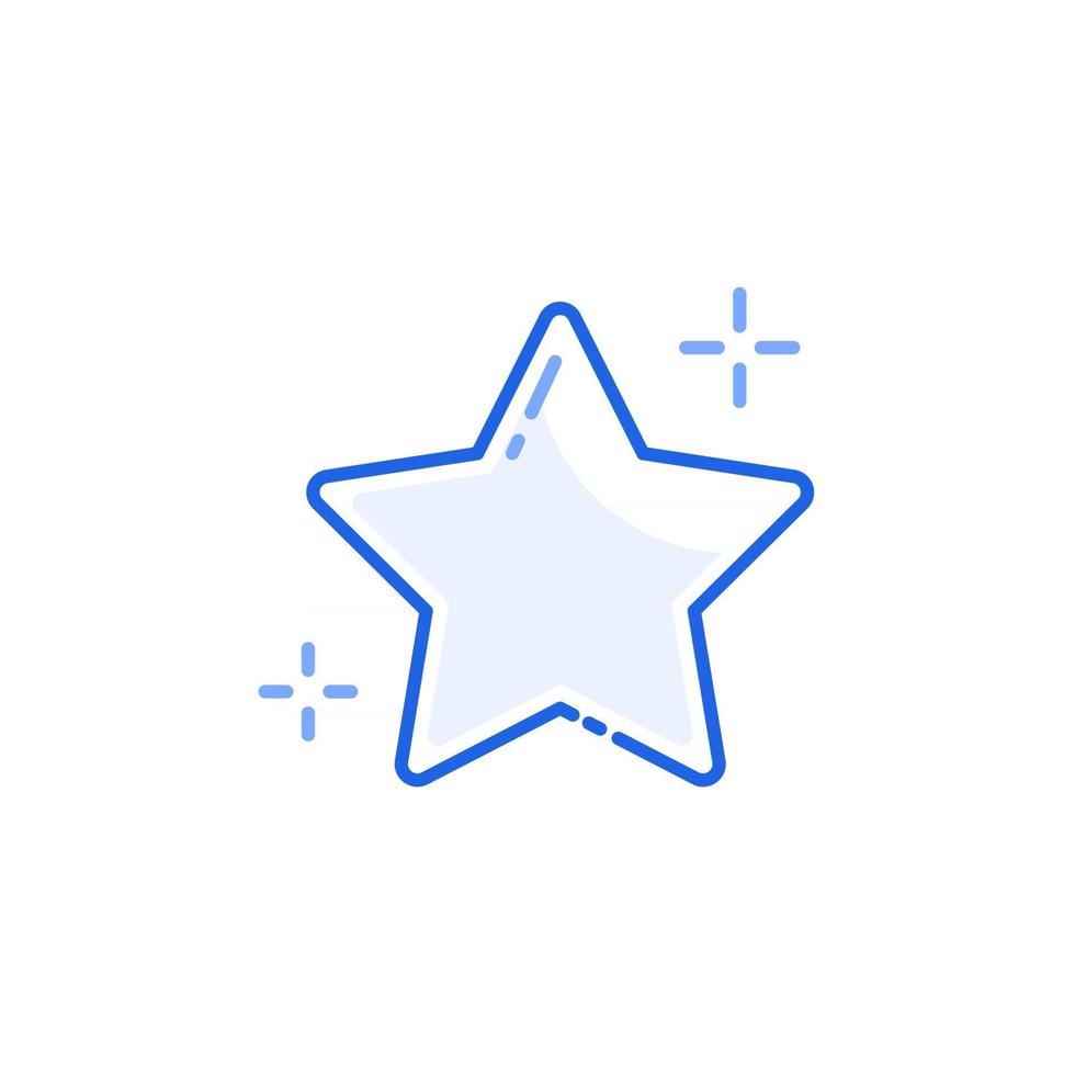 simple star outline icon vector