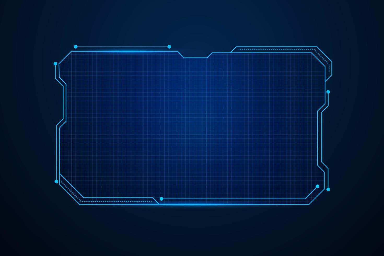 Sci fi futuristic user interface, HUD template frame design, Technology abstract background vector