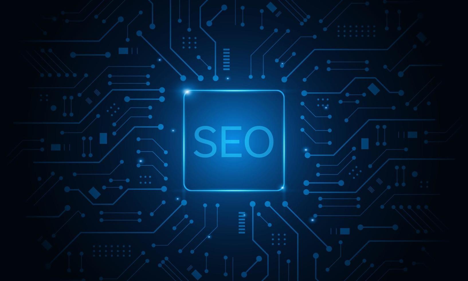 concepto de seo, optimización de motores de búsqueda, sitio web de clasificación de marketing, concepto de navegación vector