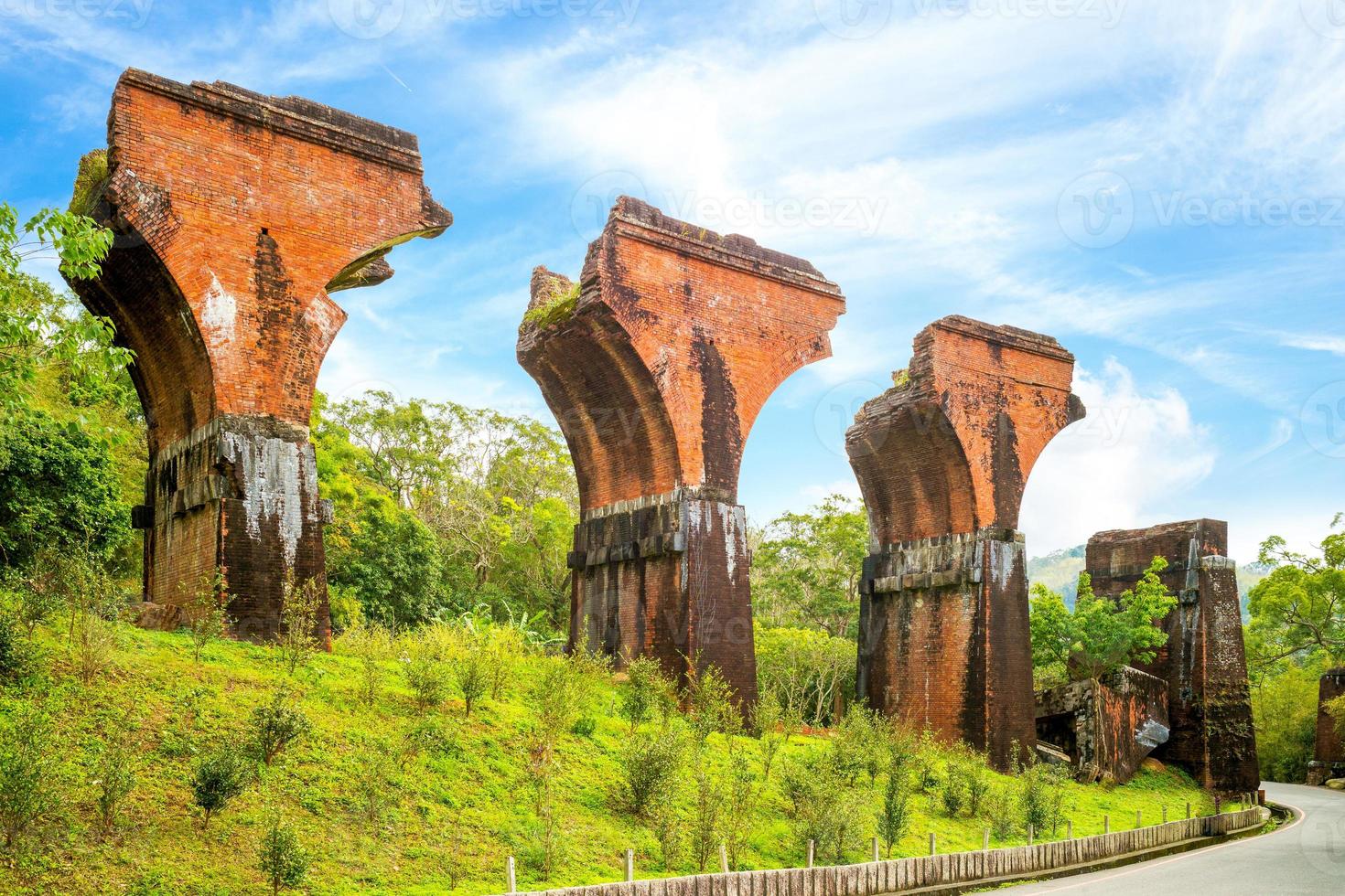 Ruins of Long-teng Bridge, Miaoli County, Taiwan photo