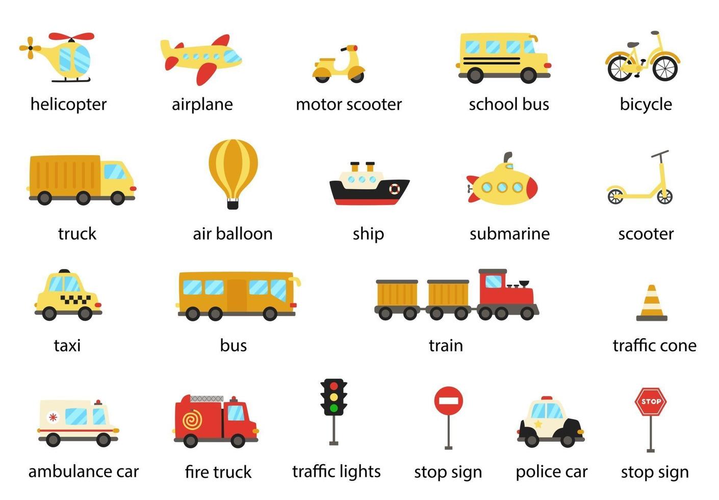 O Que é THE MEANS OF TRANSPORTATION em Português