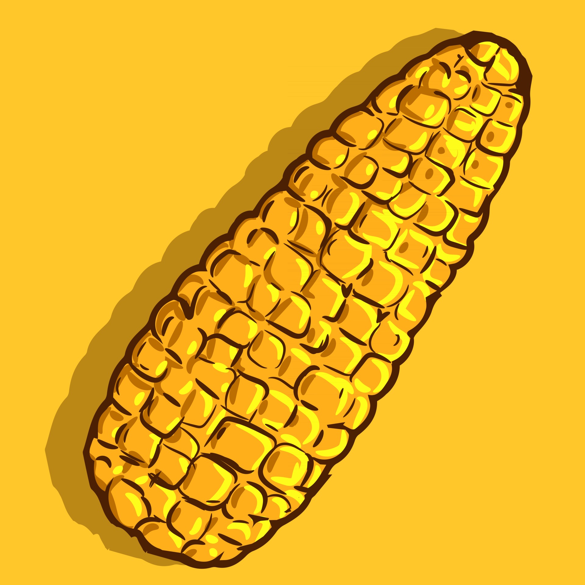 Vector art of a yellow ripe corn cob. Drawing of an isolated summer and autumn food cartoon illustration of a corncob. 2635591 Vector Art at Vecteezy Vector art of a yellow ripe corn cob. Drawing of an isolated summer and autumn food cartoon illustration of a corncob. 2635591 Vector Art at Vecteezy