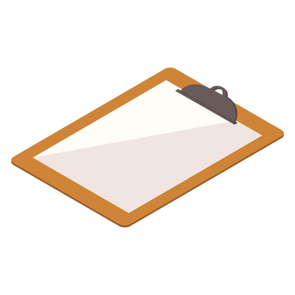 clipboard paper icon vector