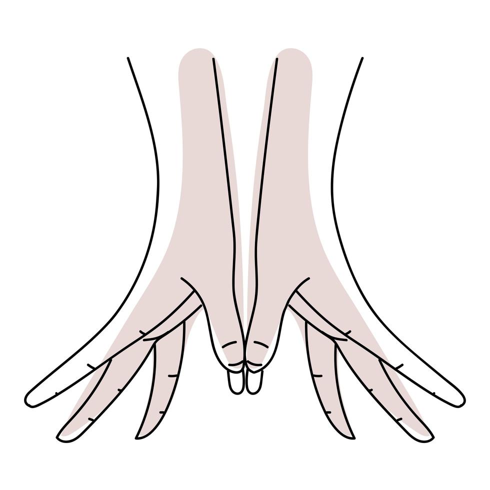 hands contemporary design vector